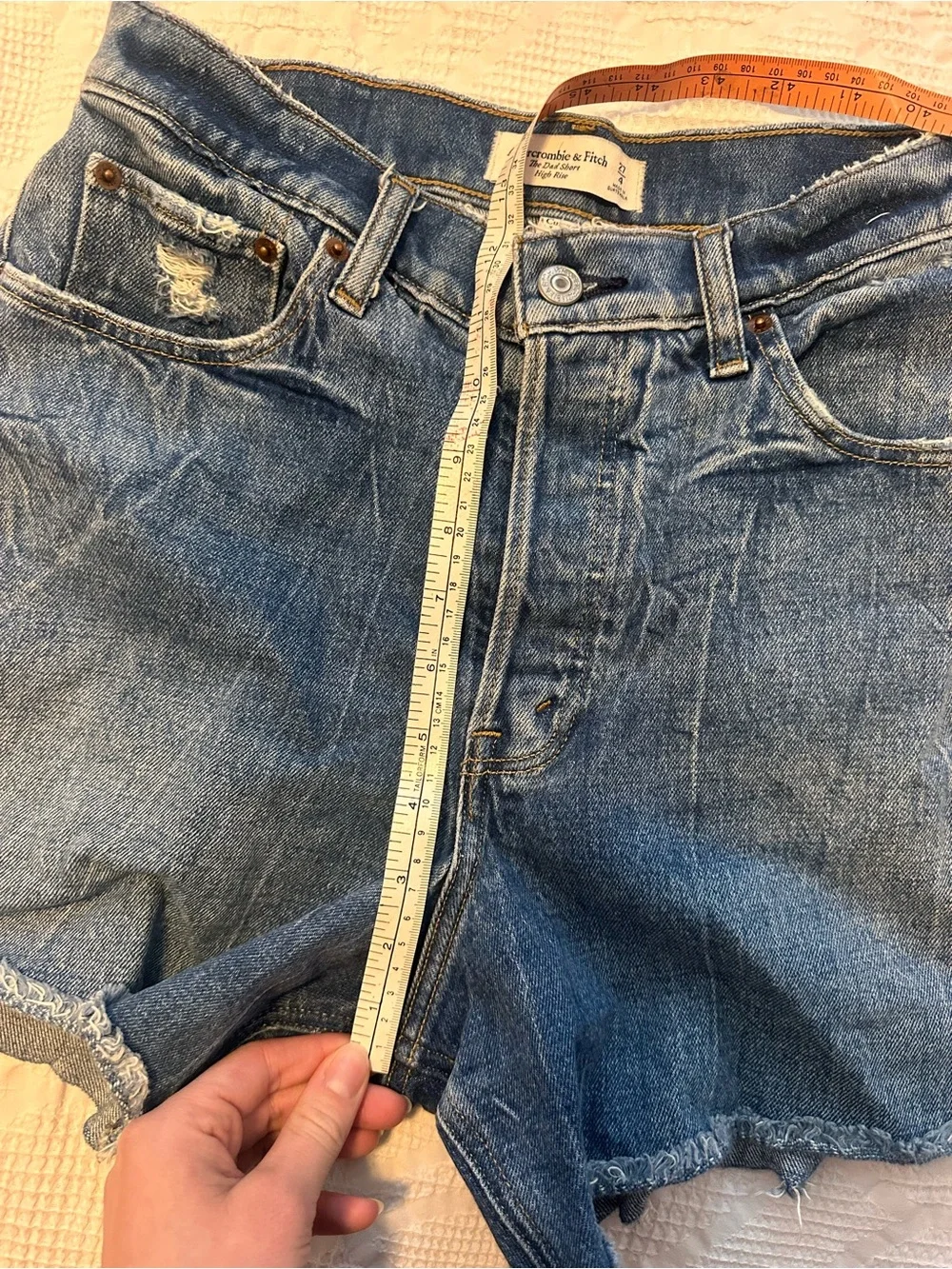Curve love high rise dad shorts Abercrombie 27 - Picture 9 of 10